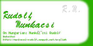 rudolf munkacsi business card